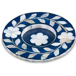 Posavasos de mesa redonda blanca con incrustaciones de hueso tallado moderno ecológico hecho a mano de alta calidad para alfombrillas y almohadillas para el hogar y la Oficina - Product Image 6