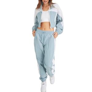 New Arrivals Breathable Printed Women's Two-Piece Set Fleece Heavyweight French Terry Sweatsuit Ladies Tracksuit for Winter - Product Image 1