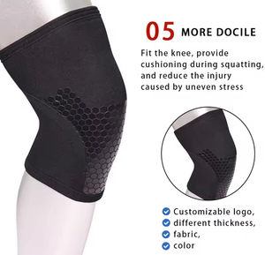 Manchon de genou de protection à compression, haute élasticité, confortable, antidérapant, tricoté, durable, respirant, anti-UV, séchage rapide – Grande Vente - Product Image 3