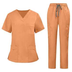 Nouveau style de blouses médicales unisexes en polyester et élasthanne tissé avec logo personnalisé, ensemble de blouses de laboratoire médical avec détection d'aiguilles - Product Image 1