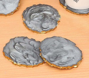 Resin Drink <b>Coasters</b> Set Decorative <b>Table</b> <b>Coasters</b> for Home and Restaurant - Product Image 2
