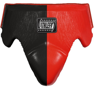 อุปกรณ์ป้องกันเตะมวยหนังวัวสำหรับชายขาหนีบทำจาก PU โลโก้ได้ตามต้องการใส่สบาย - Product Image 4