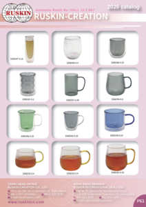 Gobelet en verre borosilicate de qualité supérieure 3306326-0.28, style Europe du Nord, avec poignée en plastique, résistant à la chaleur, unisexe, pour boissons chaudes/froides - Product Image 5