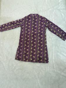 Ensemble pyjama Kurta à manches longues et droites, robe de mariée indienne, magnifique ensemble de pyjama Kurta en coton simple pour enfants et garçons - Product Image 4