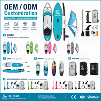 Voile de kitesurf, planche de windsurf et aile de SUP OEM pour la pratique en haute mer, fabriquées en PVC Drop Stitch