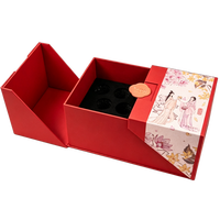 Boîte rigide de luxe personnalisée pour rose éternelle pliante, avec impression, gaufrage, vernis UV sélectif et impression quadricolore