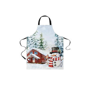 Nouveauté Tablier de cuisine imprimé personnalisé de la meilleure qualité Tablier de cuisine de restaurant en pur coton 100% - Product Image 2