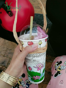 สายรัดสำหรับถ้วยและแว่นตาทำจากผักตบชวาแห้งปลอดภัยสำหรับผู้ใช้รายการที่ไม่ซ้ำกันเวียดนามทำด้วยมือ - Product Image 3