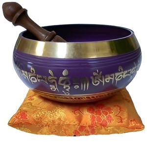 Cuenco decorativo de latón para cantar, cuenco para cantar de estilo náutico con Mazo y cojín, técnica de fundición de arena, cuenco para cantar tibetano - Product Image 4