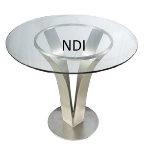 Table basse centrale en métal au design classique meubles pour restaurants et cafés Table basse décorative Table d'appoint pour canapé de taille standard - Product Image 1