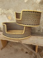 Paniers de lit pour chien-paniers de chien tissés-lits pour animaux de compagnie faits à la main-meubles pour animaux de compagnie personnalisés-paniers pour chiens Bolga-fabriqués au Viet Nam
