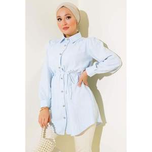 Chemise Rayée Boutonnée Stone Bleu - Product Image 4