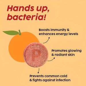 Immune Boost Effervescent Tablets for Adults Teenagers 15 Tablets Daily Immunity Vitamin C Amla Zinc <b>Bubbly</b> Pregnant Women - Product Image 4