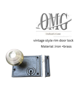 กลอนล็อกประตูขอบวินเทจล็อคประตูหน้าล็อกประตูด้านนอกป้องกันการโจรกรรม - Product Image 1