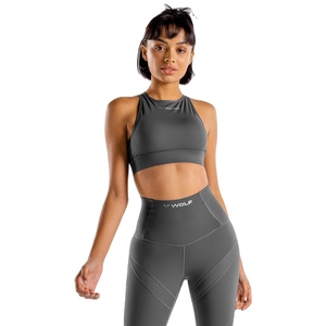 Vente en gros 2022 soutien-gorge de sport personnalisé léger sans fil pour femmes respirant réversible grande taille soutien-gorge de sport rembourré à impact moyen - Product Image 1