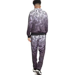 Ropa deportiva informal para hombre con logotipo personalizado, conjuntos de chándal para hombre con sublimación de color sólido, pantalones deportivos - Product Image 2