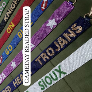 Correa de Hombro con Cuentas Multicolores para Bolsos, Carteras y Bolsos Cruzados con Detalles Artísticos y Estilo Contemporáneo - Product Image 1