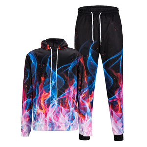 Survêtements de sport imprimés par sublimation pour homme ensemble de 2 pièces vêtements de sport personnalisés sweats de jogging pour hommes survêtements de sport pour hommes - Product Image 1