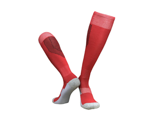 Blue Knee High Soccer <b>Socks</b> Geometric Pattern Breathable Knitted for Adults Summer Sport Use Standard <b>Thickness</b> - Product Image 6