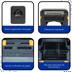 Stampante Termica per Codici a Barre 4x6 Pollici, Comandi ESC/POS, Stile a Colori con Interfaccia LAN/Wifi, Certificata ROHS per Uso POS - Product Image 4