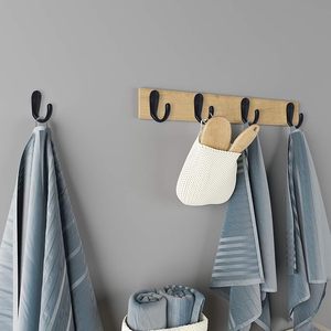 Amazing & Handmade Single Prong Robe <b>Hook</b> <b>White</b> Wall Mounted <b>Coat</b> <b>Hooks</b> for Hanging Scarf Bag Hat Towel With Screws - Product Image 1