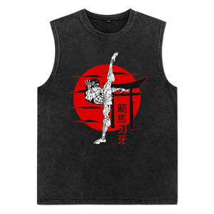 เสื้อกล้ามระบายอากาศได้ดีสำหรับผู้ชายเสื้อกล้ามผ้าฝ้าย100% ใส่ไปยิมฤดูร้อนพิมพ์ลาย3D แบบกำหนดเอง - Product Image 4