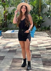 Femmes léger été genou-longueur taille haute décontracté Denim Shorts respirant naturel taille 100% coton de haute qualité - Product Image 4