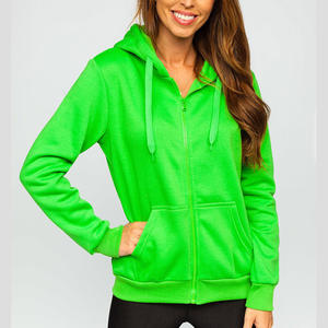 เสื้อฮู้ดดี้สีชมพูแบบหนา ซิปคู่กลับด้าน ผลิตตามสั่ง เสื้อฮู้ดดี้ผู้หญิง เสื้อสเวตเชิ้ต ระบายอากาศได้ดี เป็นมิตรกับสิ่งแวดล้อม แห้งเร็ว - Product Image 1