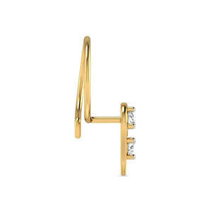 แหวนจมูกเด็กสแตนเลสประดับลูกบอลเพทายสำหรับงานแต่งงาน - Product Image 3