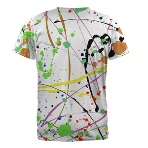 เสื้อยืดคอกลมแขนสั้นผู้ชาย พิมพ์ลายดิจิทัล ลวดลายนามธรรม สวมใส่สบาย ทรงปกติ ผ้าโพลีเอสเตอร์ 100% ระบายอากาศได้ดี ผ้าถัก - Product Image 6