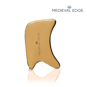 Gua Sha médiéval de qualité supérieure en Kansa, forme en R, réduit les rides, atténue les tensions musculaires, améliore le teint de la peau ME-KGS-RS-02 - Product Image 5