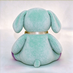 Peluche chiot personnalisée, chien en peluche, chien en peluche aux oreilles tombantes, chien en peluche vert, peluche chiot, peluche chien, jouet en peluche pour enfants - Product Image 3