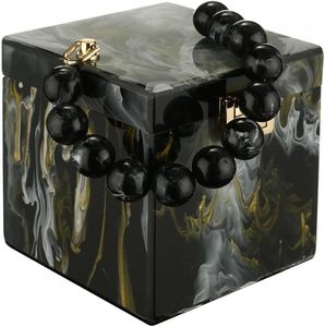 Eventide คลัทช์เรซิ่นที่ทันสมัยสำหรับงานแต่งงานกระเป๋าเงินของผู้หญิงที่มีด้ามจับมุกหรูหราสำหรับชุดราตรี - Product Image 1