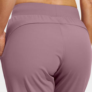 Nouveauté Pantalon de jogging pour femme en toile à devant plat et taille à cordon de serrage, broderie de logo personnalisée, faible MOQ, coupe-vent - Product Image 6