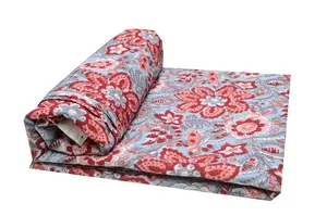 Цветочные ткани ручной работы с блочным принтом индийские винтажные богемные швейные ткани 100 хлопок органические ткани с принтом оптовая цена ткани