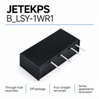 Convertisseur CC isolé JETEKPS B2415LSY-1WR1 1W, 24V vers 15V, isolation 1500V, 67mA, module d'alimentation SIP non régulé, efficacité 88%, RoHS