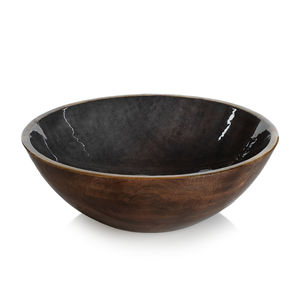 Wood and Meena <b>Work</b> Food Serving Bowl Ideal <b>for</b> Home Dining Dry Fruit Kitchenware Elegant <b>Table</b> Top Dinnerware Bowl - Product Image 1