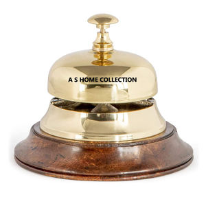 Campana de mesa clásica de Metal con diseño tradicional en forma de cangrejo pulida brillante para uso en recepción de hoteles y hospitales escolares - Product Image 4