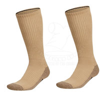 Chaussettes de sport pour adultes personnalisées de haute qualité, en coton/laine, tricotées, respirantes, à séchage rapide, antidérapantes, avec logo, pour l'hiver, couleur unie