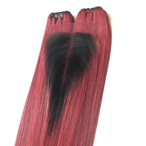 Hot Color Genius Trame avec Ombre Fermeture Perruques de Cheveux Humains Femmes En Gros Vietnamien Vierge Cheveux Lace Front Perruque - Product Image 6