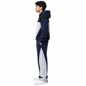 Ensemble de survêtement unisexe 100 % coton, imprimé, épais, doublé polaire, avec sweat-shirt à capuche et pantalon – Fournisseur ODM/OEM - Product Image 2