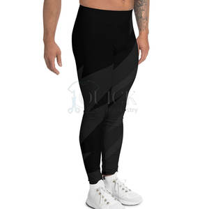 Pantalones de Yoga para Hombre, Cintura Alta, Secado Rápido y Ajustables, de Spandex/Poliéster, Leggings Deportivos con Colores Personalizados, Novedad 2024 - Product Image 3