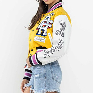 Fabricante superior bordado abrigo hombres último diseño Letterman chaqueta de invierno ropa de calle Hip Hop chaqueta abrigo - Product Image 5