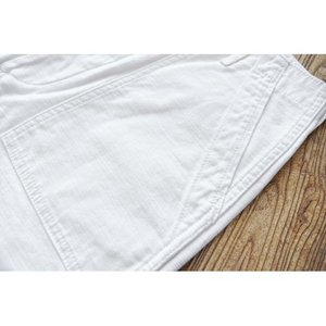 Pantalones de panadero para hombre, pantalones de trabajo de carga transpirables con parte delantera plana de lona de Pakistán, cintura media elástica, ajuste holgado, aspecto informal, multibolsillos - Product Image 3