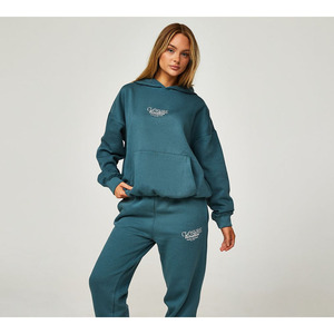 Venta al por mayor 2025 ropa de gimnasio para mujer chándal ropa deportiva informal de alta calidad chándales para entrenamiento cuello con capucha - Product Image 3