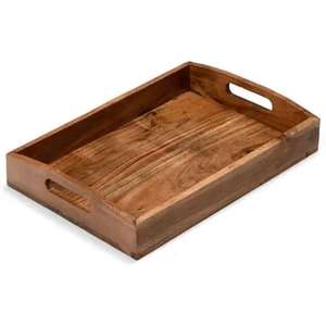 Alta demanda Nueva bandeja de madera Suministros de hotel Bandeja de servicio para uso en la cocina Disponible a precio al por mayor de La India - Product Image 3