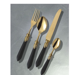 Design moderne, ensemble de couverts en or PVD, ensemble de couverts en acier inoxydable avec vernis miroir pour la cuisine, le restaurant et la maison - Product Image 2