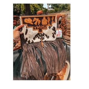 Luxury High Quality Genuine Leather Bohemian Western Sling <b>Crossbody</b> <b>Bag</b> Custom Color Pattern Autumn Eco-Friendly Wholesale - Product Image 2