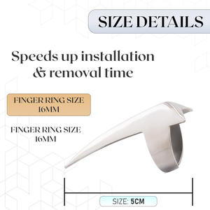 Anillo Seleccionador de Cabello, Herramienta para Trenzas, Herramienta Ajustable para Separar el Cabello y Seccionarlo, Anillos para Extensiones de Cabello - Product Image 6