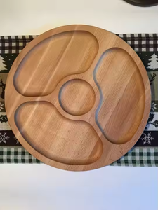 Platos y platos de madera de lujo para decoración de bodas y fiestas Ajuste de mesa elegante para bodas y fiestas de artesanía creciente - Product Image 5